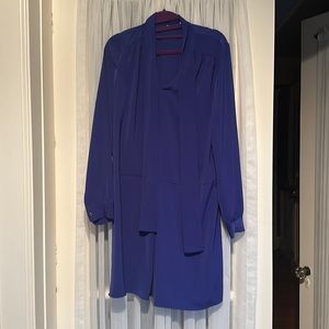 Blue halogen dress small
